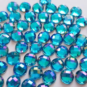 Diamond Jewels 6 mm Colours, Blauw Rond Glittersteentjes Glitter Gemstones Kopen
