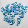 Rainbow Shine Mixed Jewels blue, Blauw rhinestone glittersteentjes voor gezicht kopen